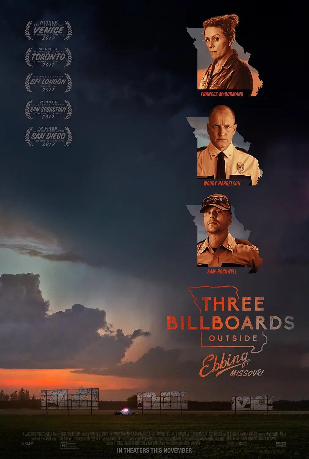 【Three Billboards Outside Ebbing, Missouri】海报